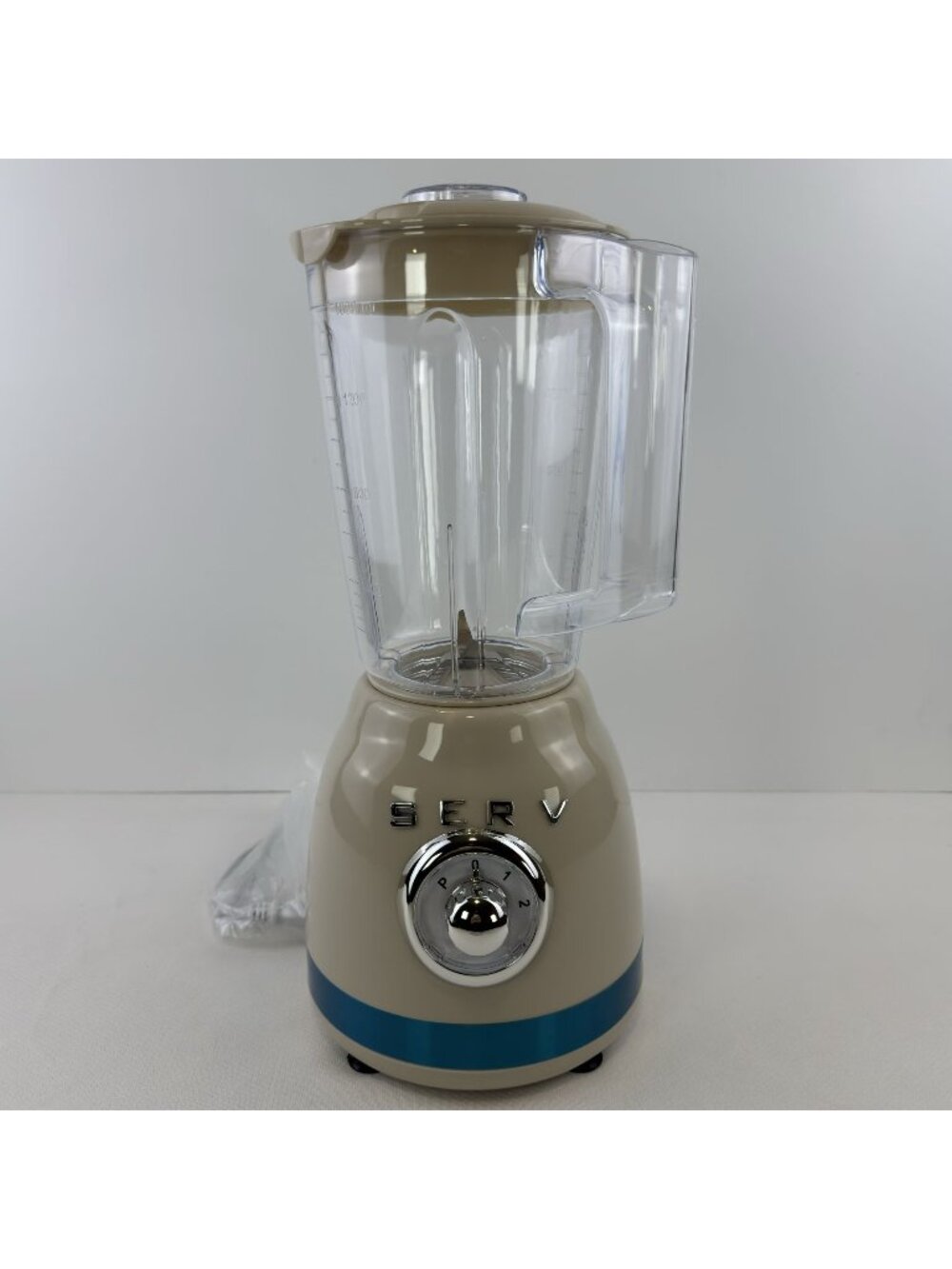 Servappetit Retro Beige Electric Blender 300W 1600ml Mod Y69 Stainless Steel NEW